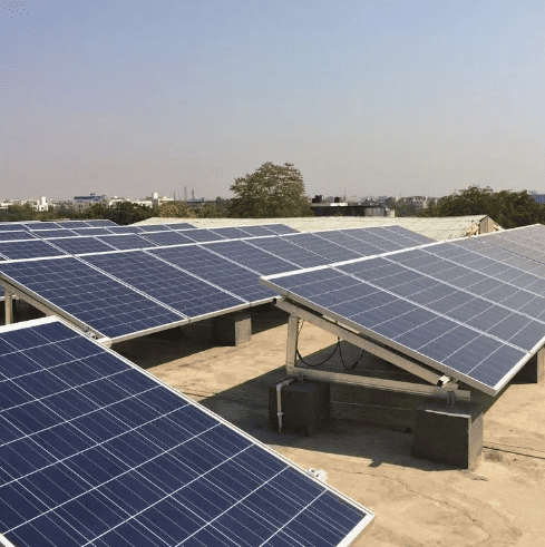 Commercial solar rooftop project Jaipur by Hammirde solar company